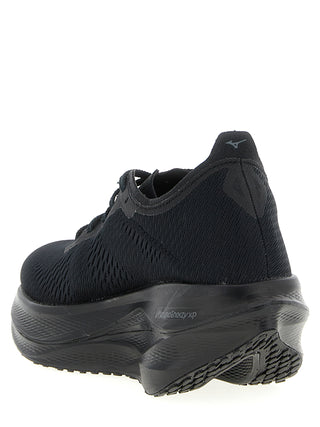 Black Synthetic Athletic Sneakers
