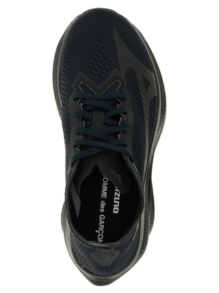 Black Synthetic Athletic Sneakers