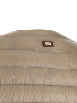 Beige Polyamide Full-Length Jacket
