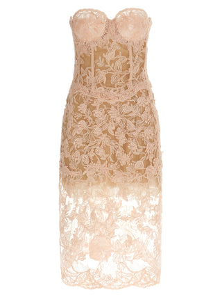 Multicolor Polyester Midi Dress