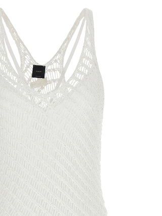 White Polyester Long Dress