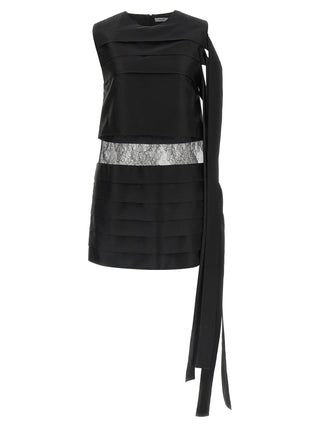 Black Silk Short Dress