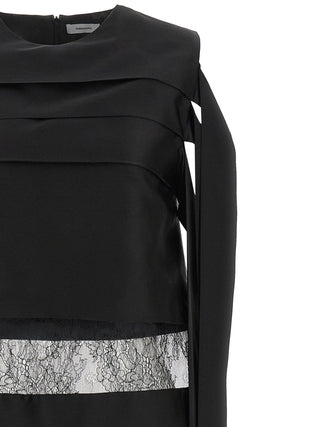 Black Silk Short Dress