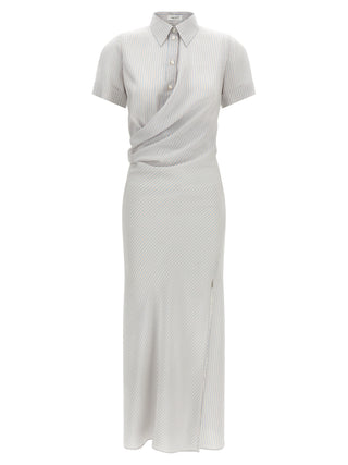 Multicolor Silk Long Dress