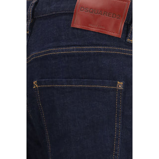 Blue Cotton Slim Fit Jeans