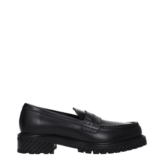 Mocasines sin cordones de cuero negro