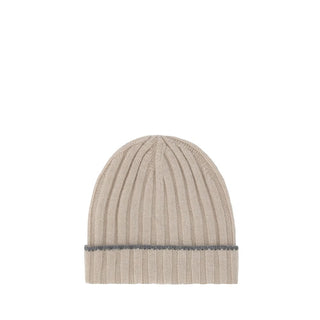 Beige Cashmere Beanie