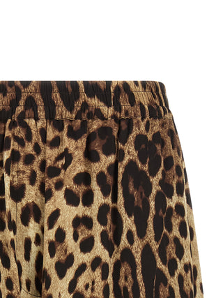 Brown Silk Bermuda Shorts