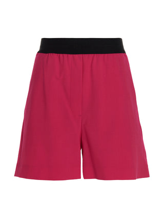 Fuchsia Virgin Wool Bermuda Shorts