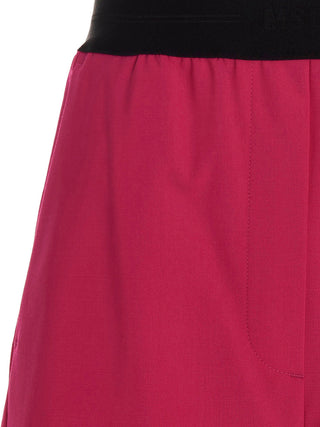 Bermudas de lana virgen fucsia