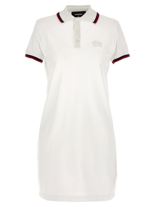 Vestido corto blanco de algodón