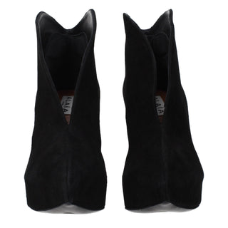 Black Leather Ankle Boots