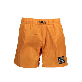 Bóxer de baño naranja de poliéster para hombre