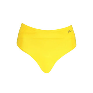Bañador tipo slip de poliamida amarillo para mujer