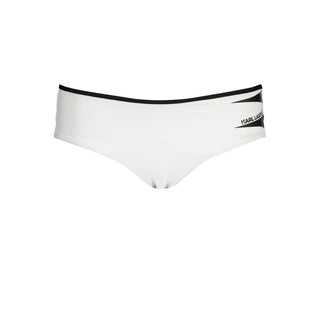 Bañador tipo slip de mujer de poliamida blanco