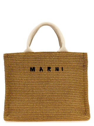 Beige Cotton Tote Bag