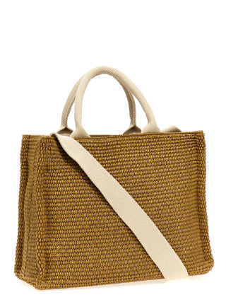 Beige Cotton Tote Bag
