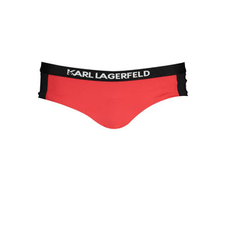 Bañador tipo slip de mujer de poliamida rojo