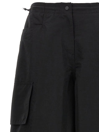 Pantalones casuales negros de poliamida