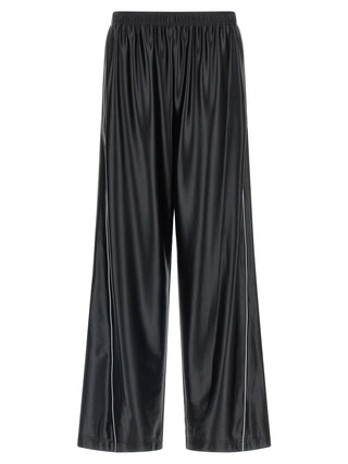 Pantalones jogger negros de poliéster (pantalones para entrenamiento)