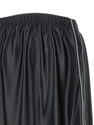 Pantalones jogger negros de poliéster (pantalones para entrenamiento)