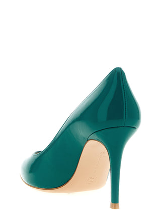 Bicolor Lamb Leather High Heel Pumps