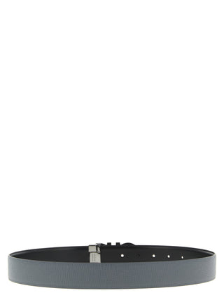Gray Calfskin Regular Belt