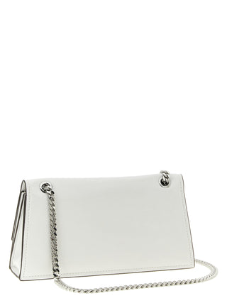 White Lamb Leather Shoulder Bag