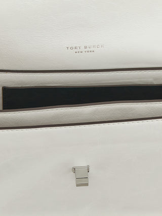 White Lamb Leather Shoulder Bag