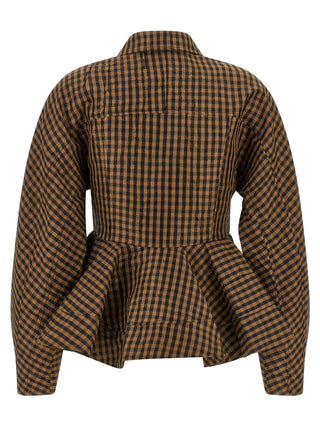 Brown Recycled Polyester Blouse