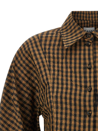 Brown Recycled Polyester Blouse