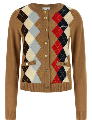 Beige Wool Cardigan