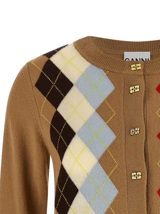 Beige Wool Cardigan