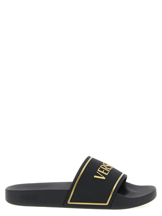 Black Polyurethane Slides