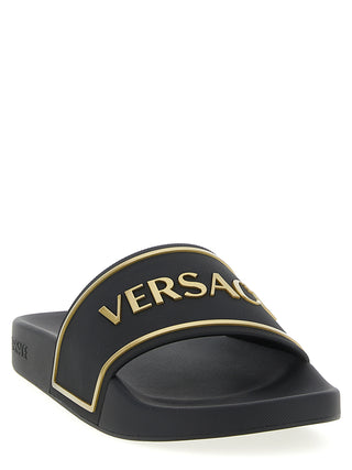 Black Polyurethane Slides