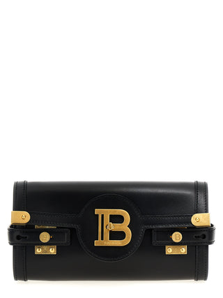 Bolso de mano negro de piel de becerro