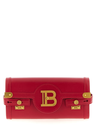 Bolso clutch de piel de becerro fucsia