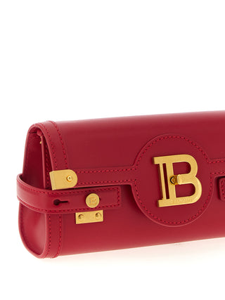 Bolso clutch de piel de becerro fucsia