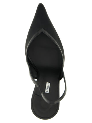 Black Polyamide High Heel Pumps