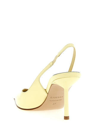 Bicolor Calfskin High Heel Pumps