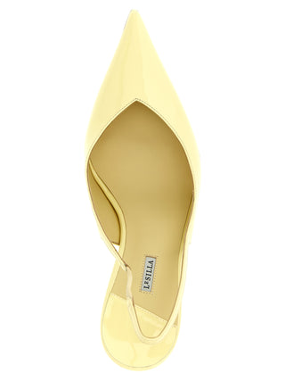 Bicolor Calfskin High Heel Pumps