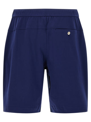 Bermudas de algodón azul