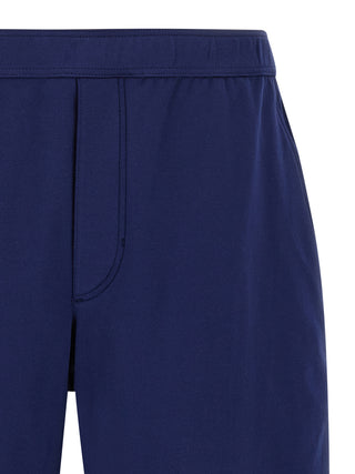 Bermudas de algodón azul