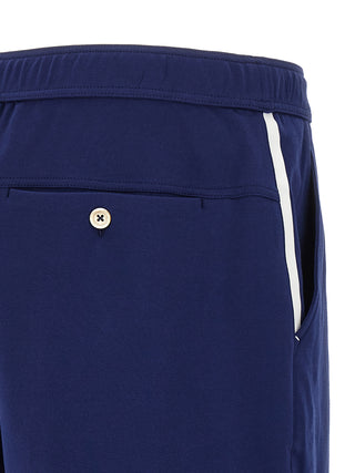 Bermudas de algodón azul