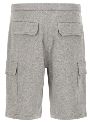 Gray Cotton Bermuda Shorts