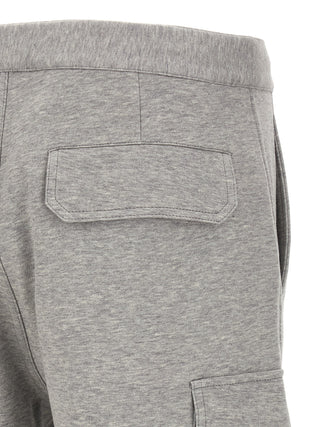 Gray Cotton Bermuda Shorts