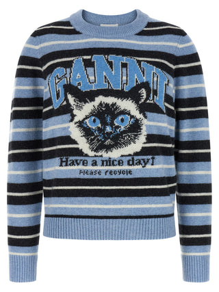 Blue Wool Cardigan