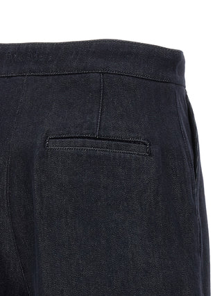 Blue Cotton Bermuda Shorts