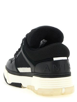 Black Calfskin Athletic Sneakers