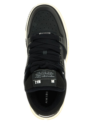 Black Calfskin Athletic Sneakers